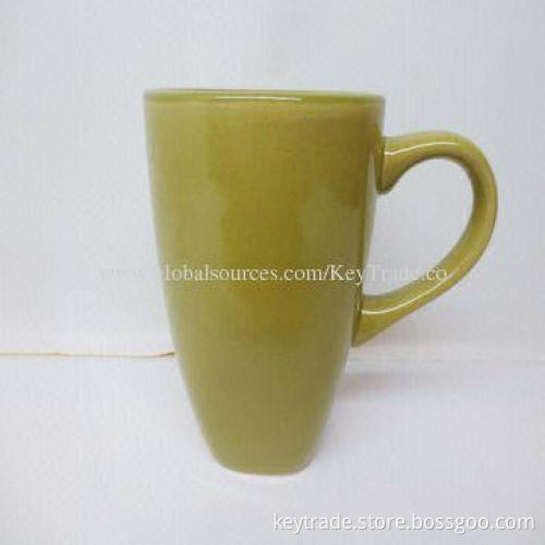 Fine Stoneware Color Glazed Mug, Multi-color, 10oz Capacity